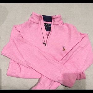 Polo Ralph Lauren sweatshirt  with half zipper.